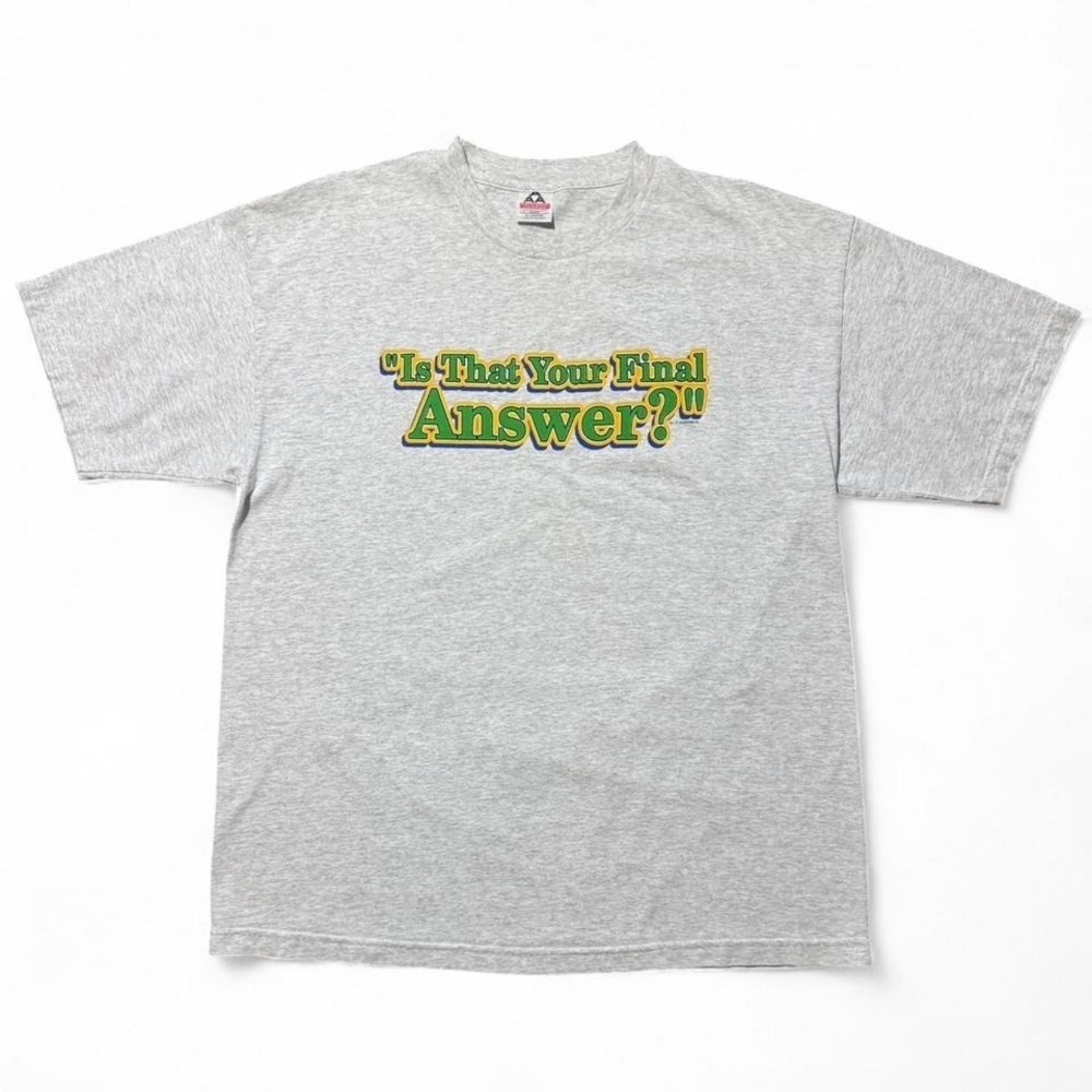 Vintage 90s Who Wants to be a Millionaire Is That Your Final Answer? T-shirt XL